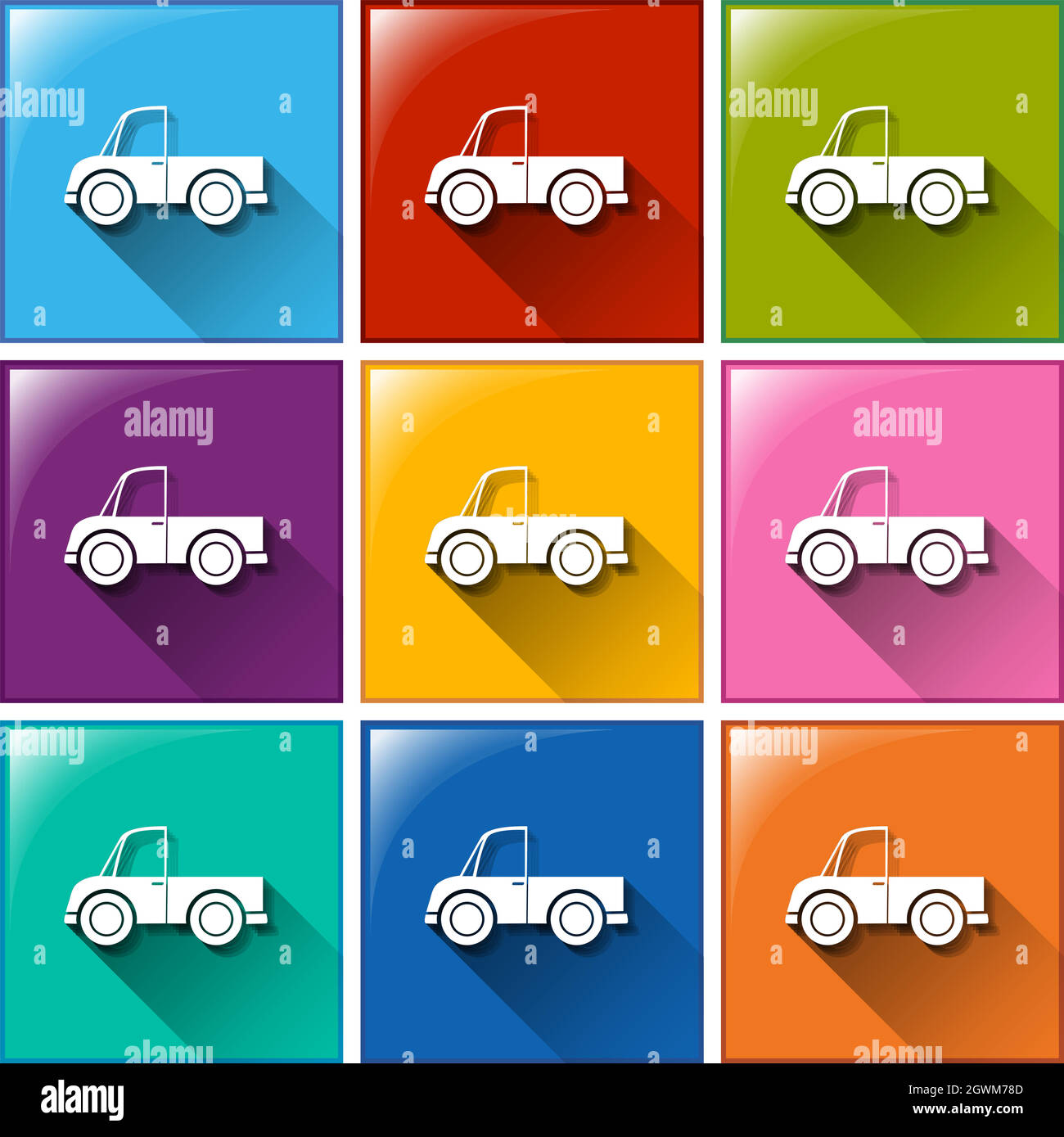 Buttons with cars Stock Vector Image & Art - Alamy