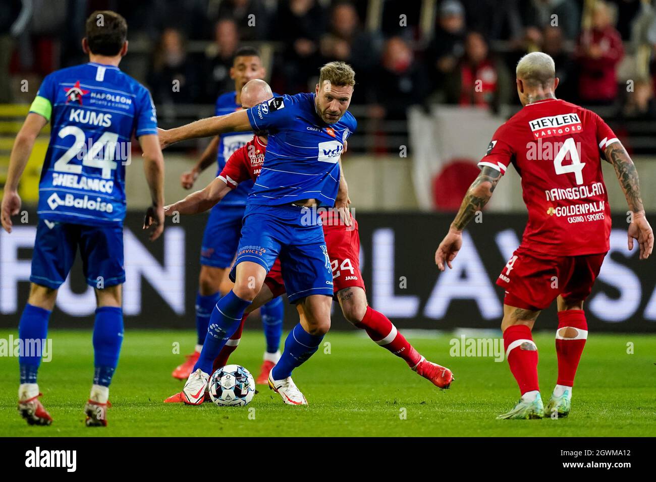 Antwerp Belgium October 3 Laurent Depoitre Of Kaa Gent During The Jupiler Pro League Match Between Royal Antwerp Fc And Kaa Gent At The Bosuil On October 3 21 In Antwerp