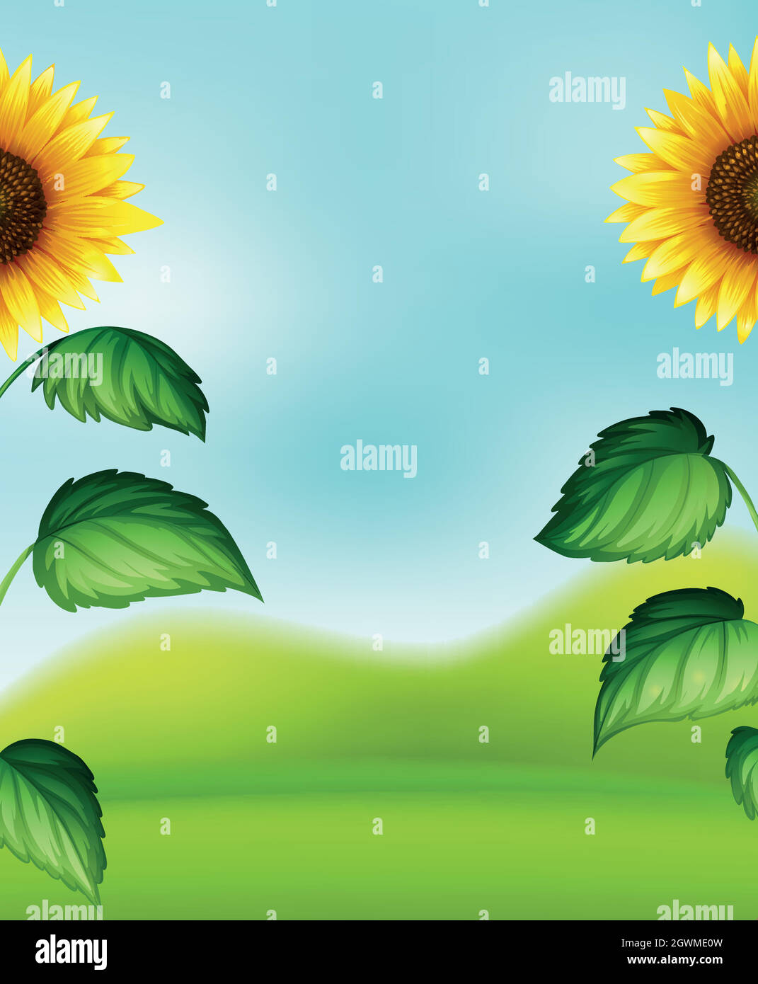 Blur sunflower Stock Vector Images Alamy