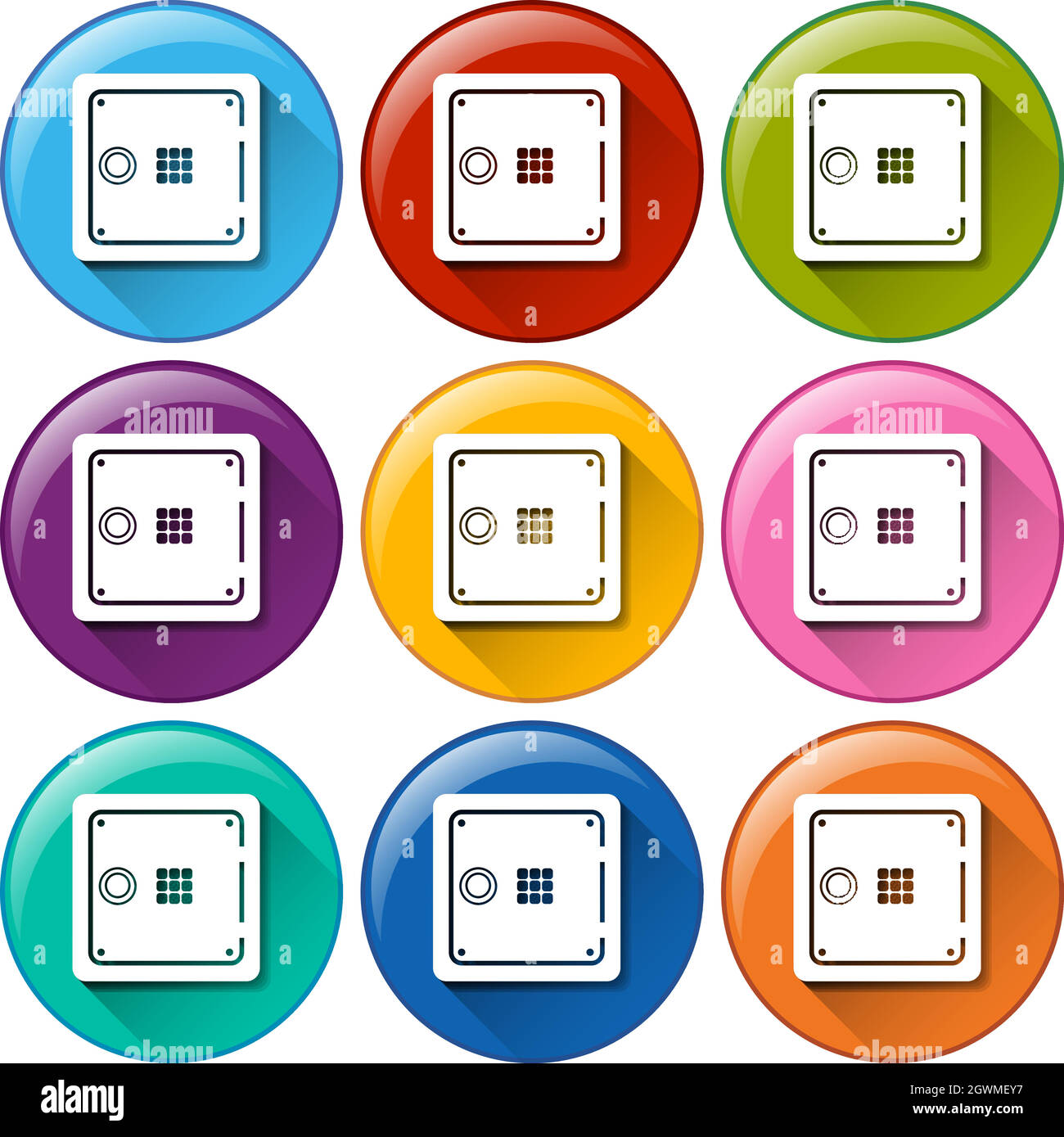 Red and green lockers hi-res stock photography and images - Alamy