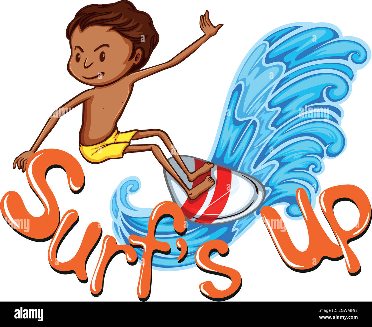 English surfing Stock Vector Images Alamy