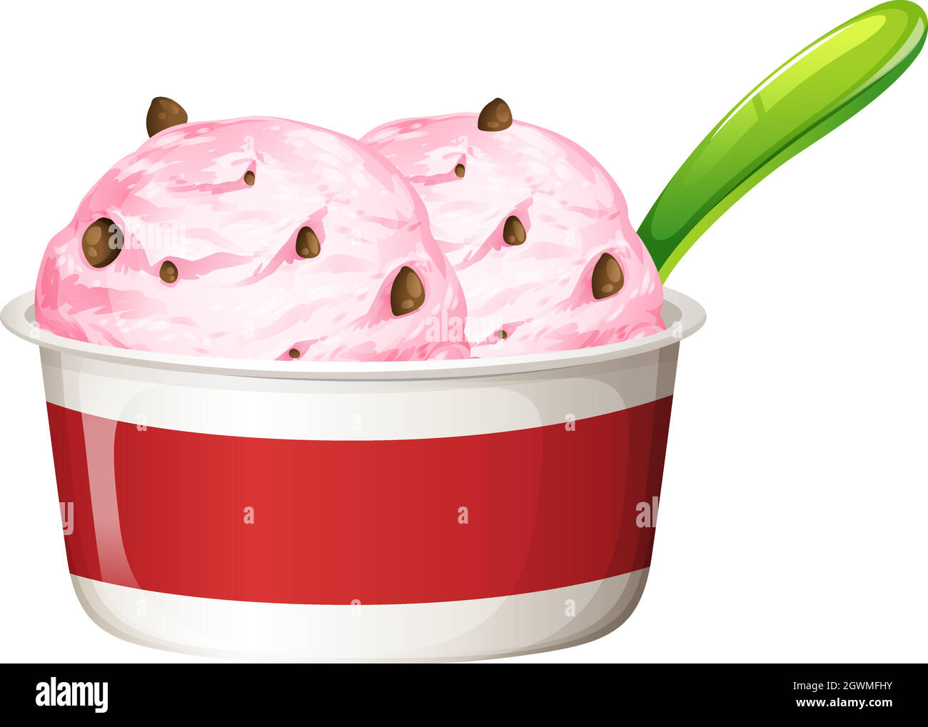 Utensil scoop ice cream Stock Vector Images Alamy