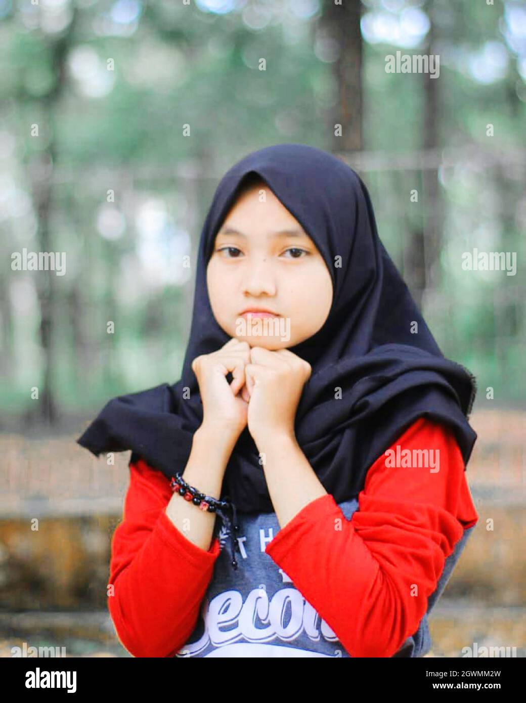 Beautiful Hijab Girl Of Indonesia Part 20 Stock Photo - Alamy