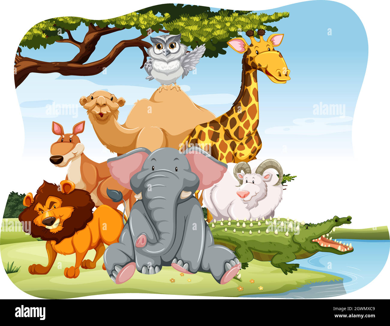 Wildlife Stock Vector Images - Alamy