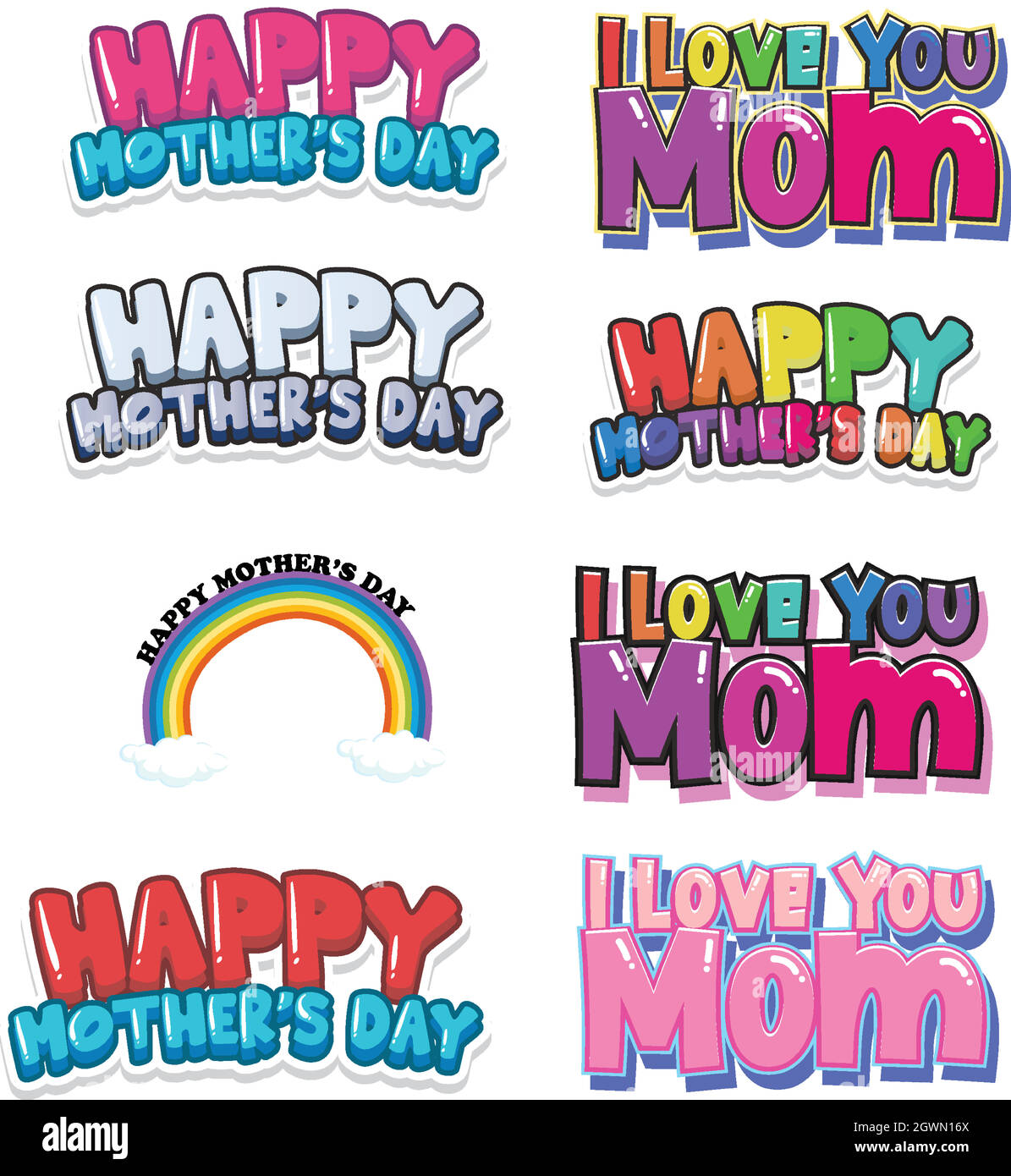 Happy mother's day sign Stock Vector Image & Art - Alamy
