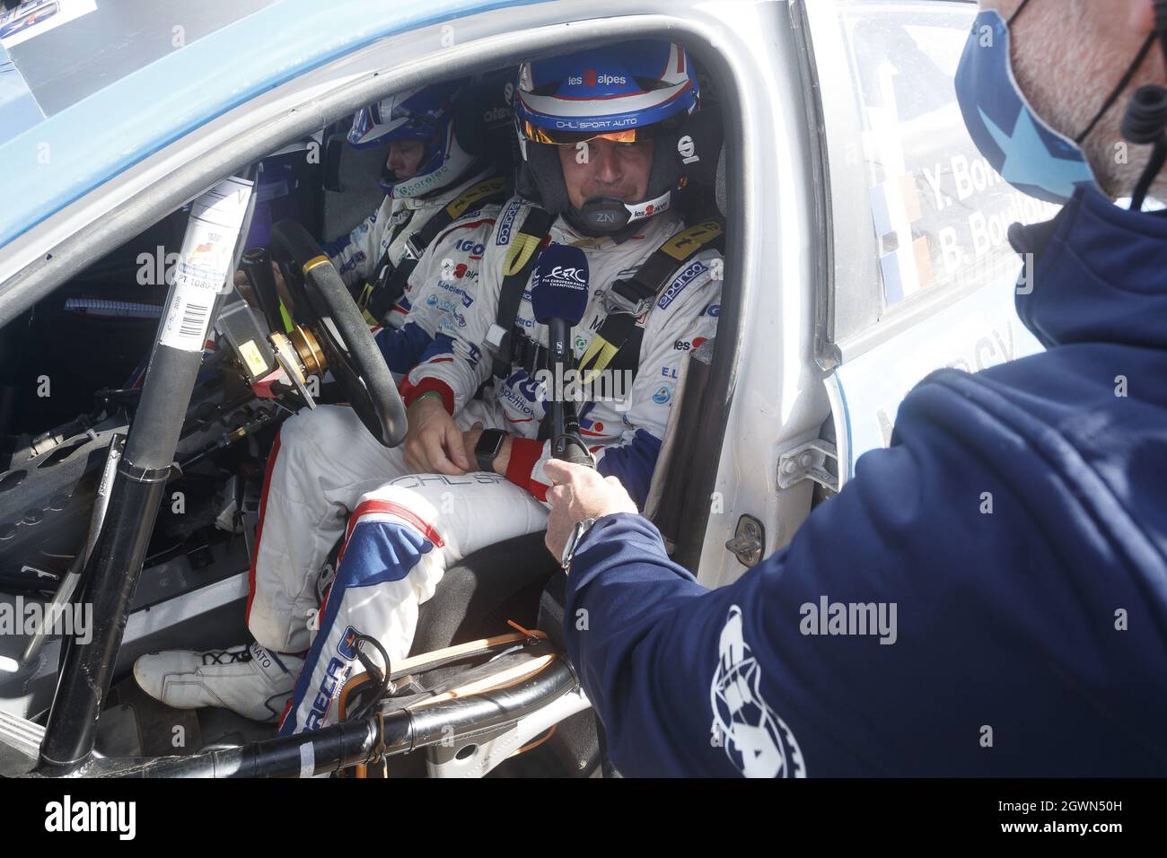 BONATO Yoann (FRA) , BOULLOUD Benjamin (FRA), CHL SPORT AUTO, Citroen C3, portrait during the 2021 FIA ERC Rallye Serras de Fafe e Felgueiras, 6th round of the 2021 FIA European Rally Championship, from October 1 to 3, 2021 in Fafe, Portugal - Photo: Gregory Lenormand/DPPI/LiveMedia Stock Photo