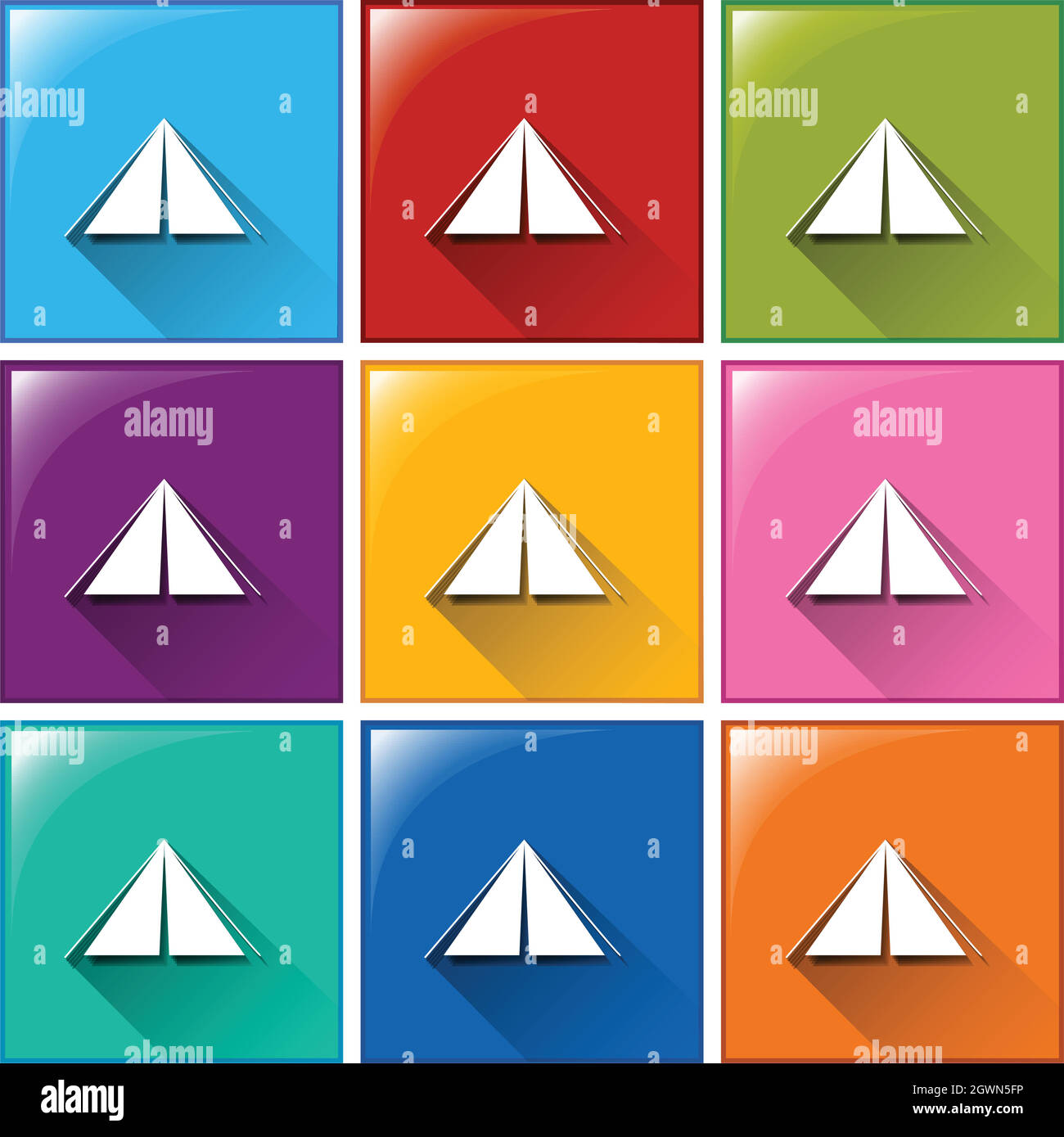 Camping tent icons Stock Vector Image & Art - Alamy