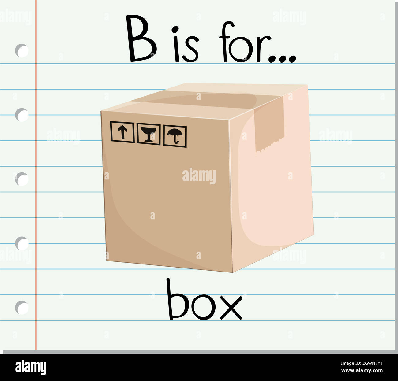 https://c8.alamy.com/comp/2GWN7YT/flashcard-letter-b-is-for-box-2GWN7YT.jpg