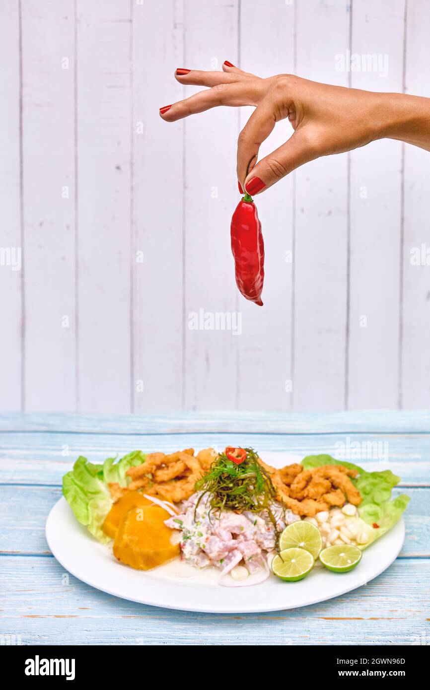 Green chilli burning hands hires stock photography and images Alamy