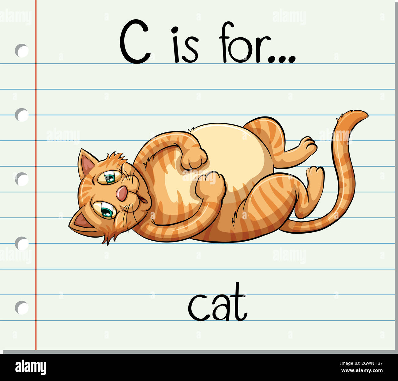 Letter cat background Stock Vector Images - Alamy