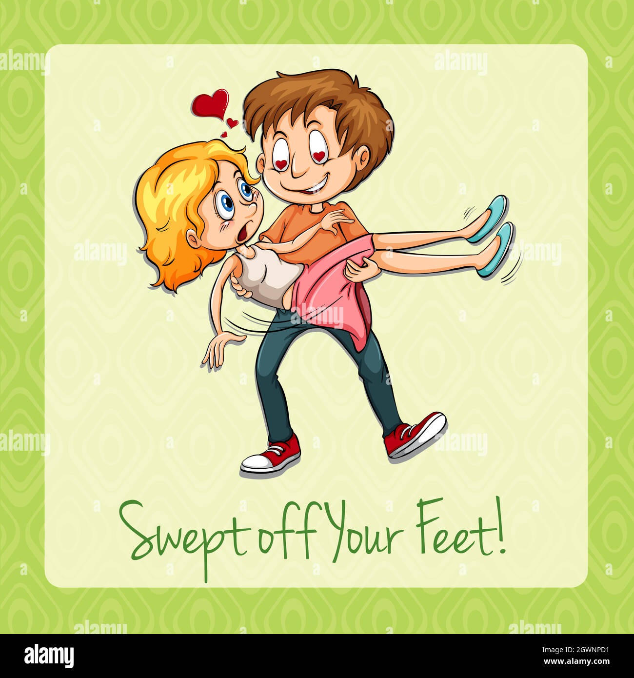 swept-off-her-feet-stock-vector-images-alamy