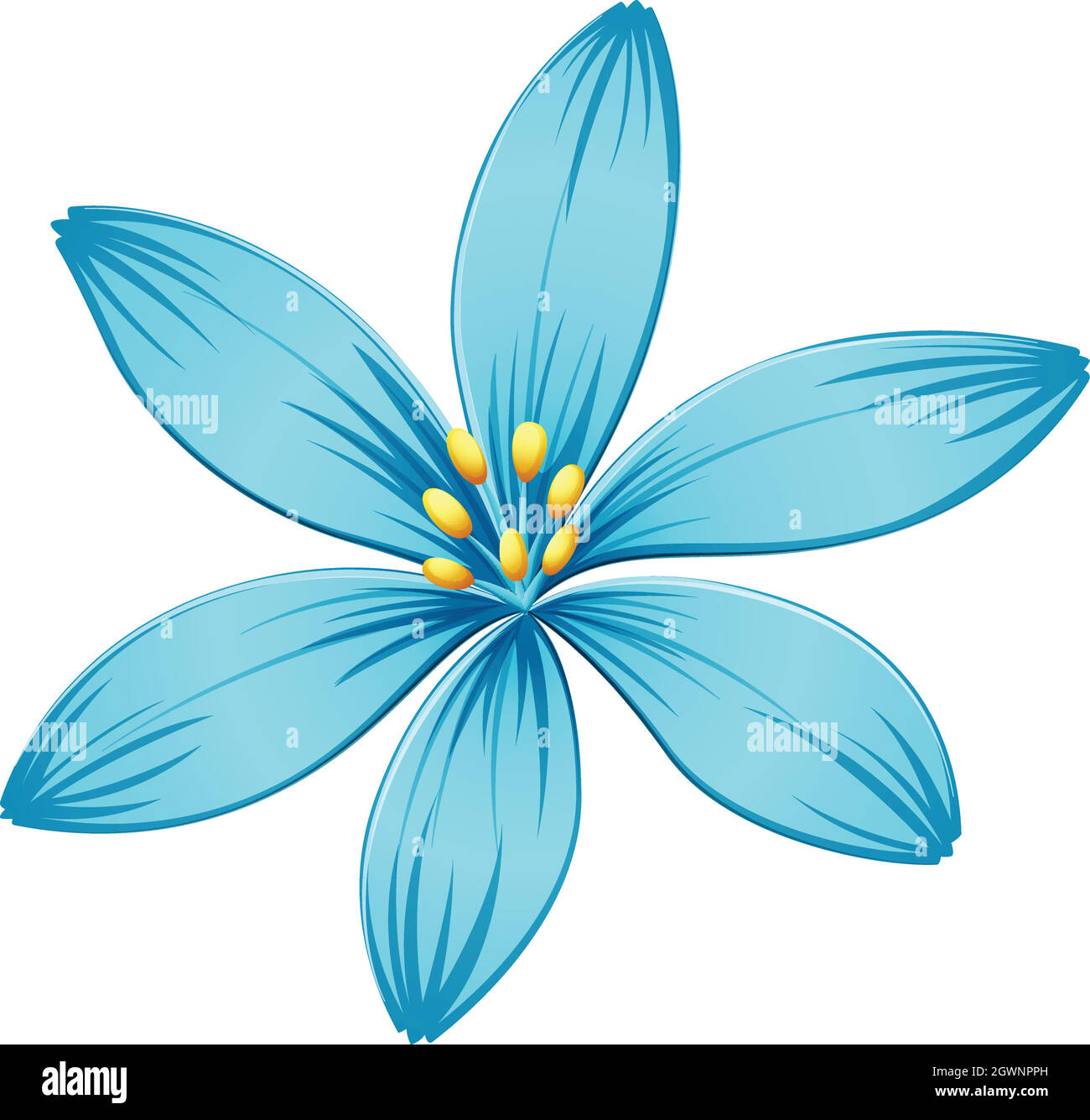 A blue flower Stock Vector