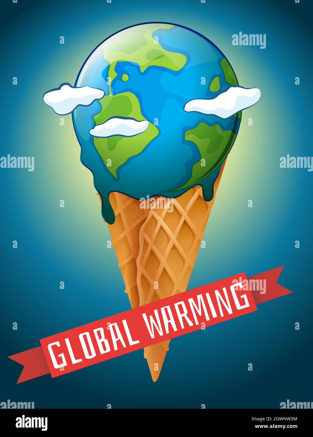 Global warming poster Stock Vector Images - Alamy