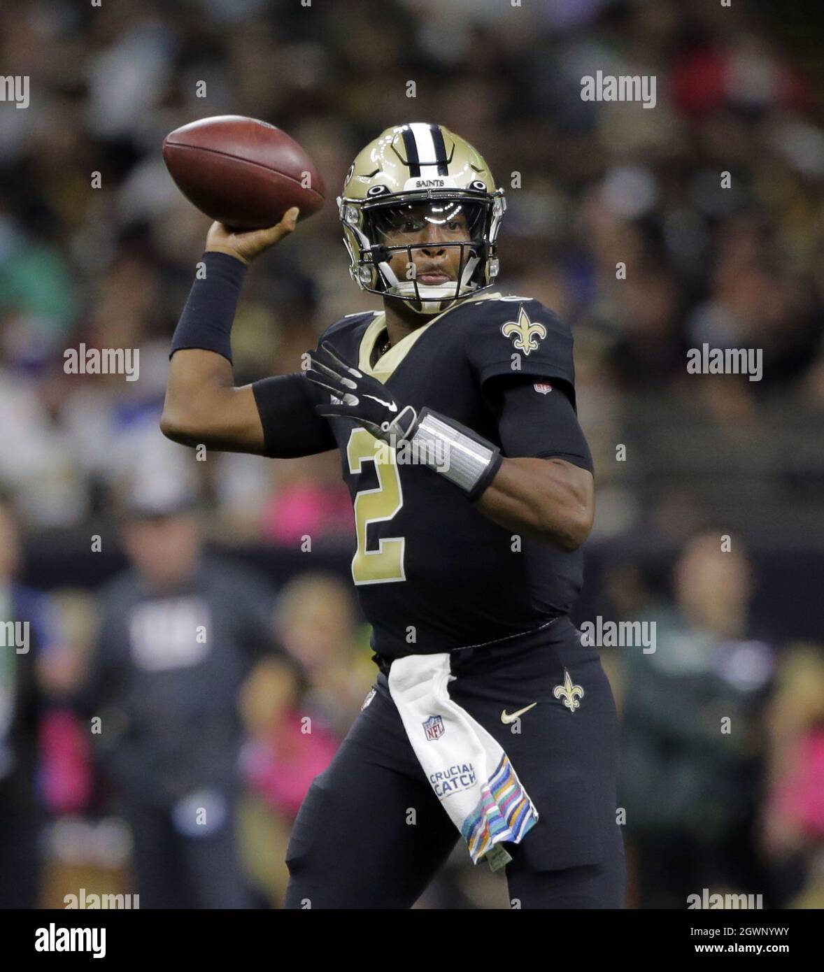 New Orleans Saints quarterback Jameis Winston (2) throws at the NFL team's  football training camp in Metairie, La., Friday, Aug. 4, 2023. (AP  Photo/Gerald Herbert Stock Photo - Alamy