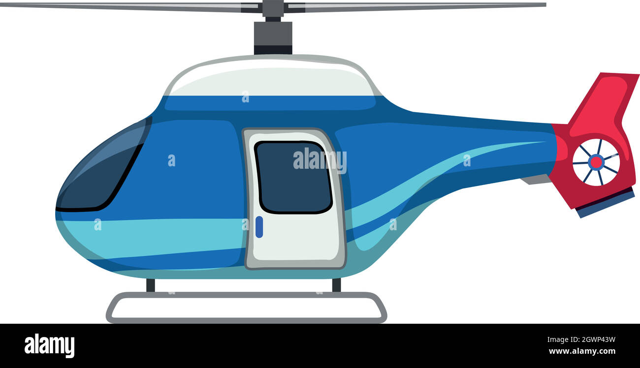 An isolated helicopter on white background Stock Vector Image & Art - Alamy