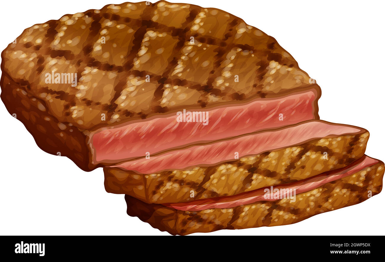 Ribeye steak Stock Vector