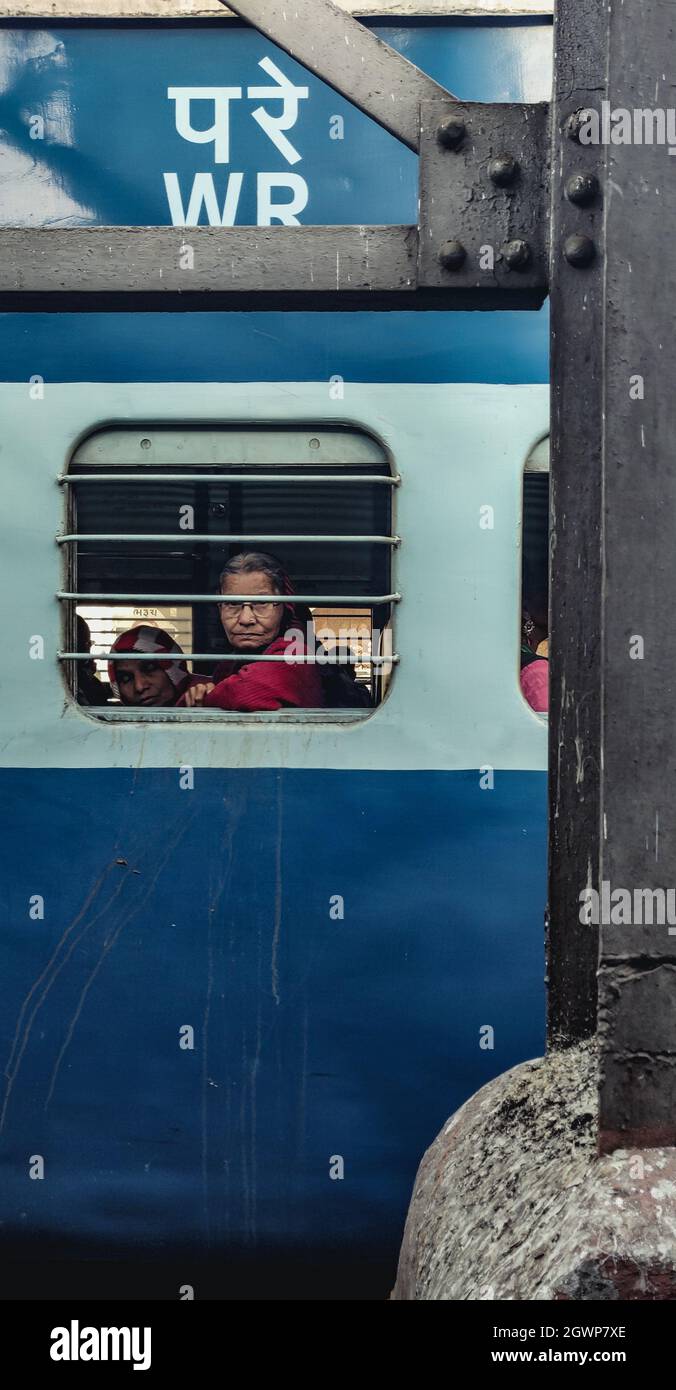 Two mature women on train hi-res stock photography and images - Alamy