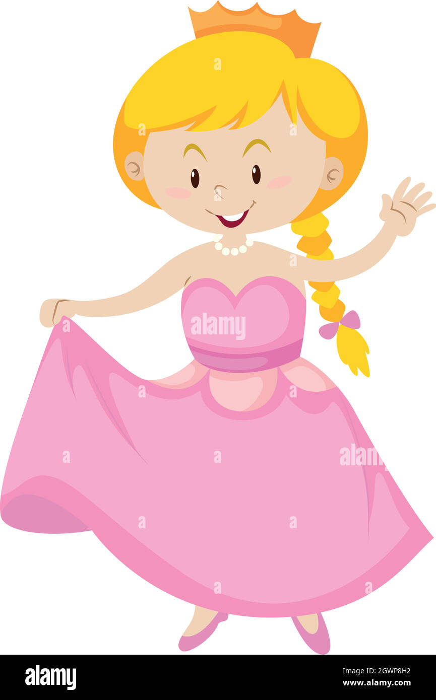 Girl dressed up as princess Stock Vector Image & Art - Alamy