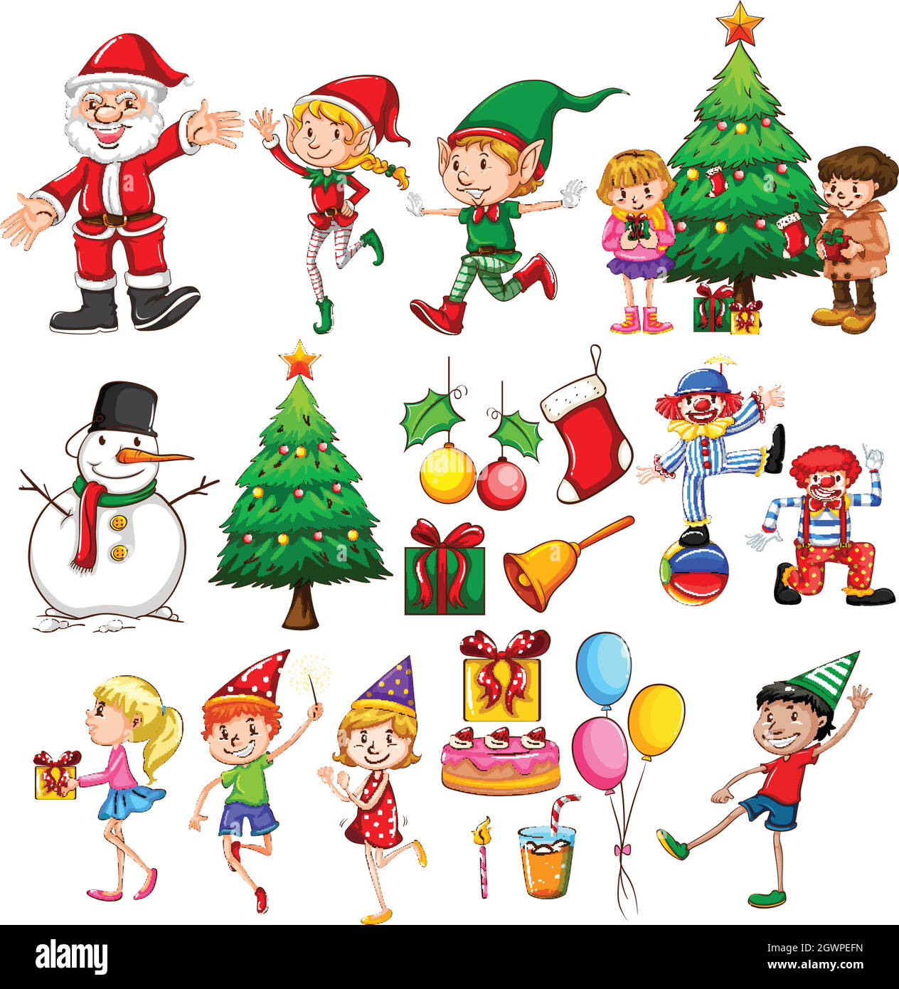 Christmas party celebration Stock Vector Image & Art - Alamy