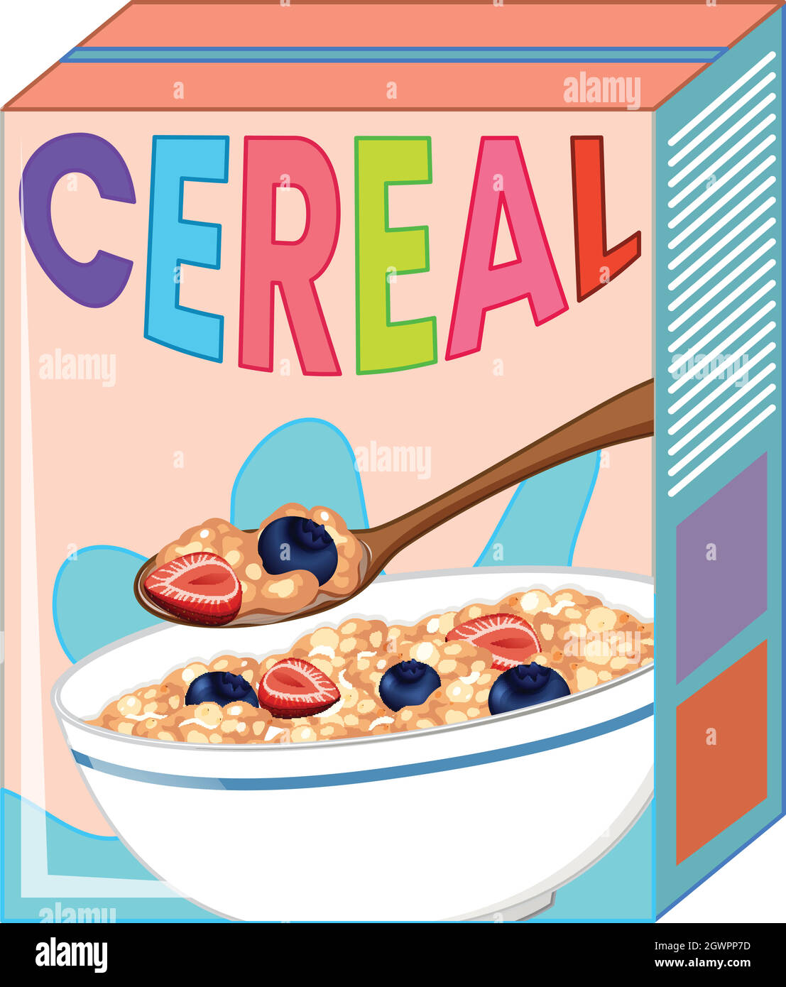 Breakfast cereal box cartoon hi-res stock photography and images - Alamy
