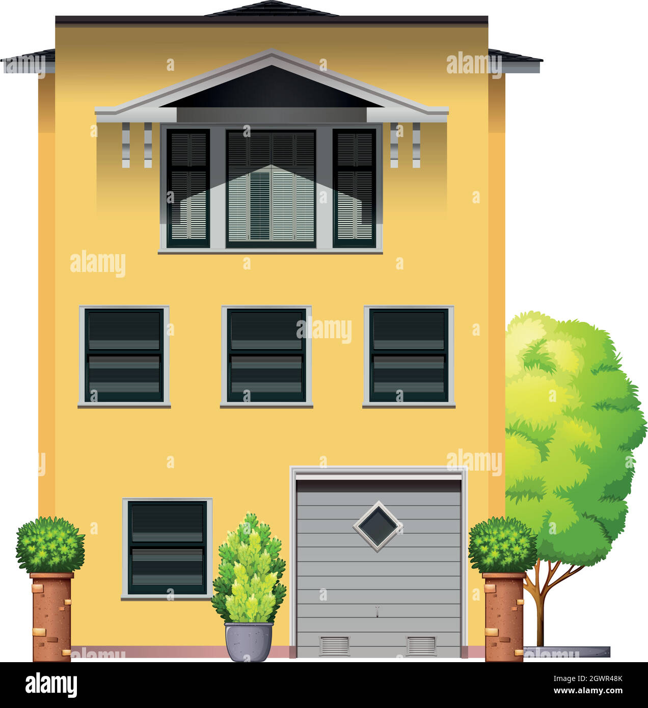 A big yellow building Stock Vector Image & Art Alamy