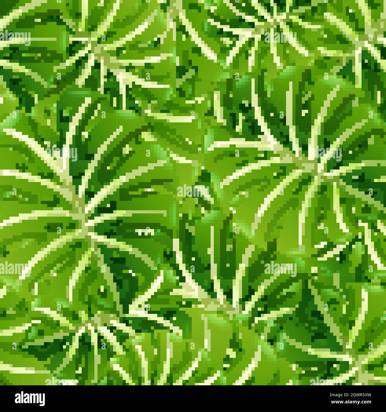 Background template with green leaves Stock Vector Image & Art - Alamy