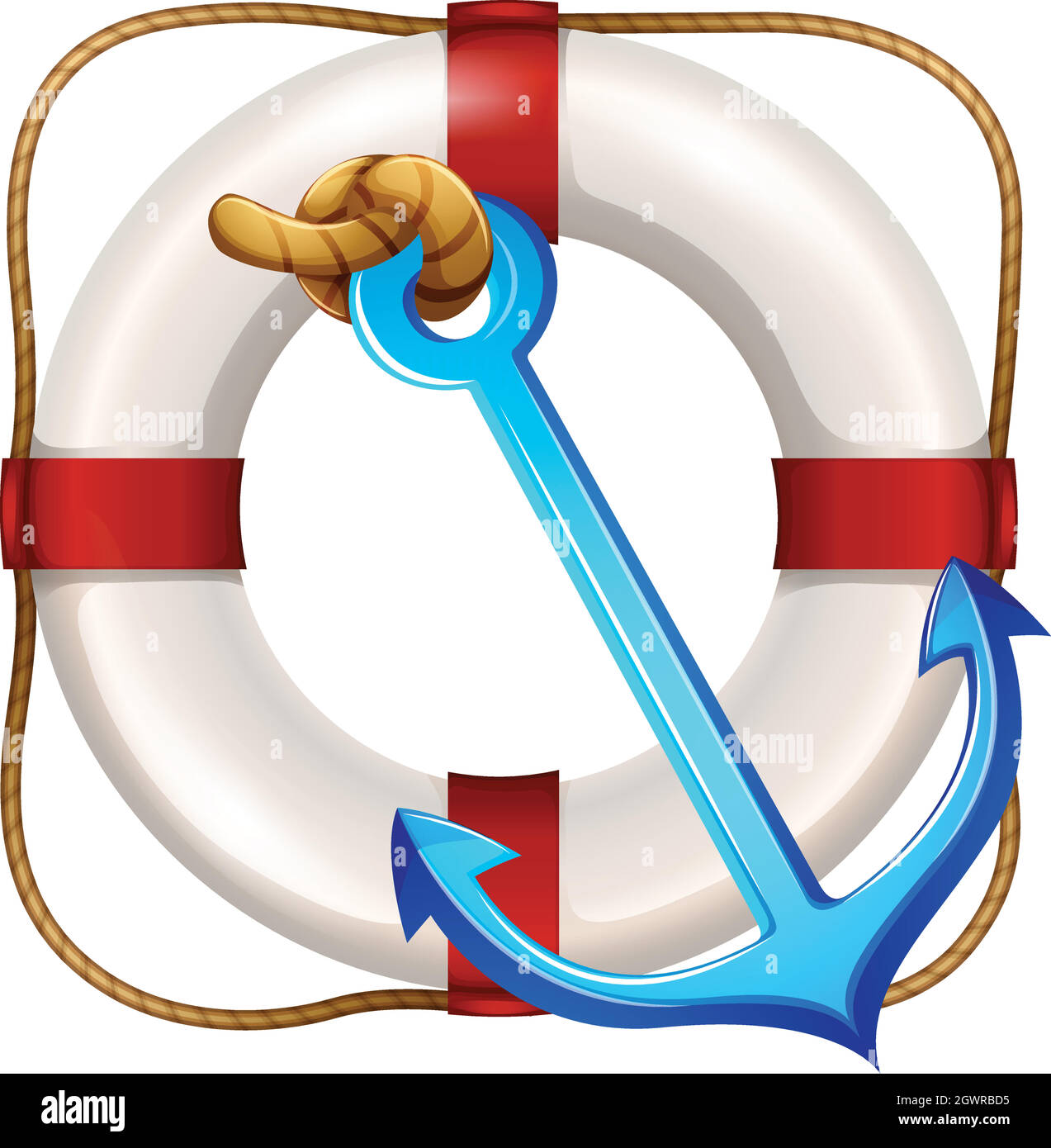 Safety float and anchor Stock Vector Image & Art Alamy