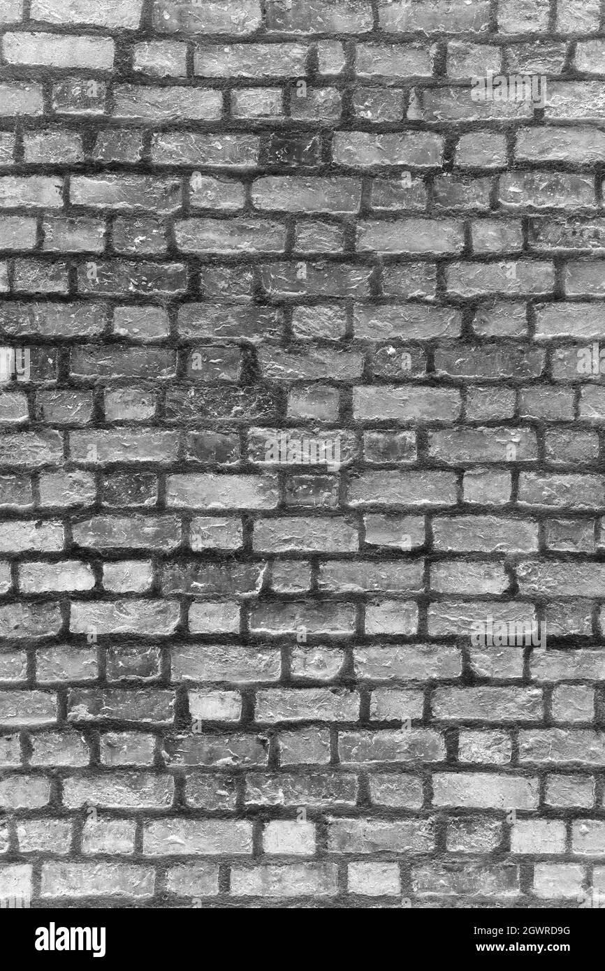 Old brick wall in bright colors . Stock Photo