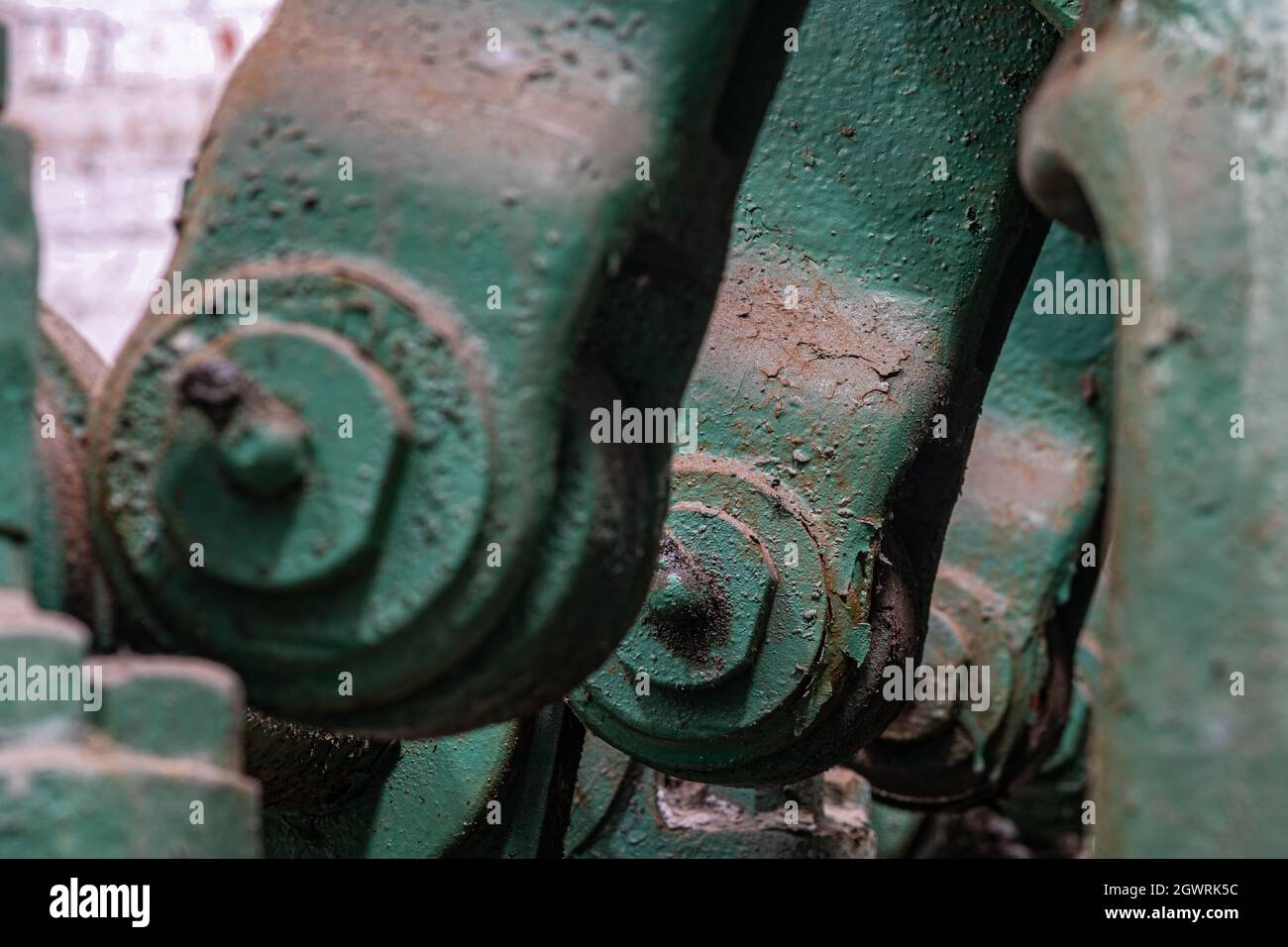 Heavy machinery parts Stock Photo