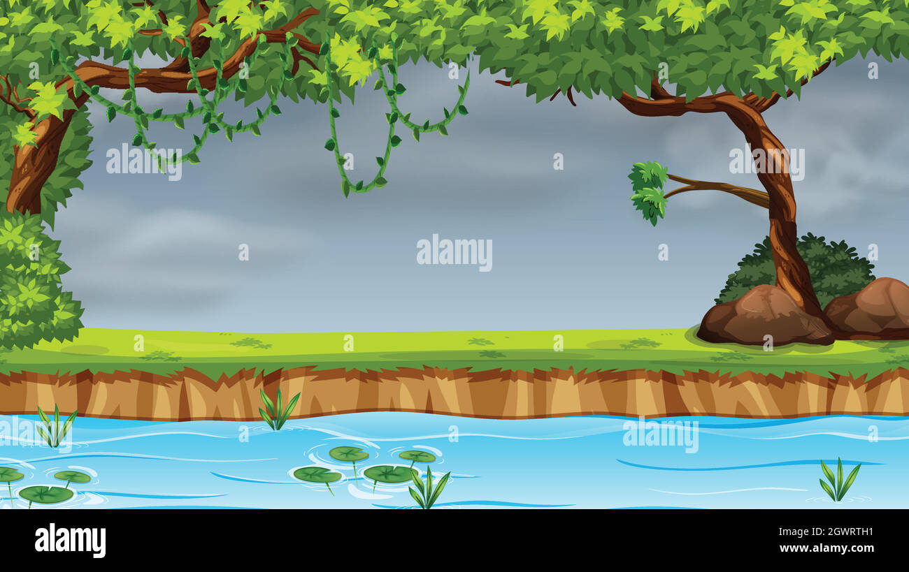 A nature park scene Stock Vector Image & Art - Alamy