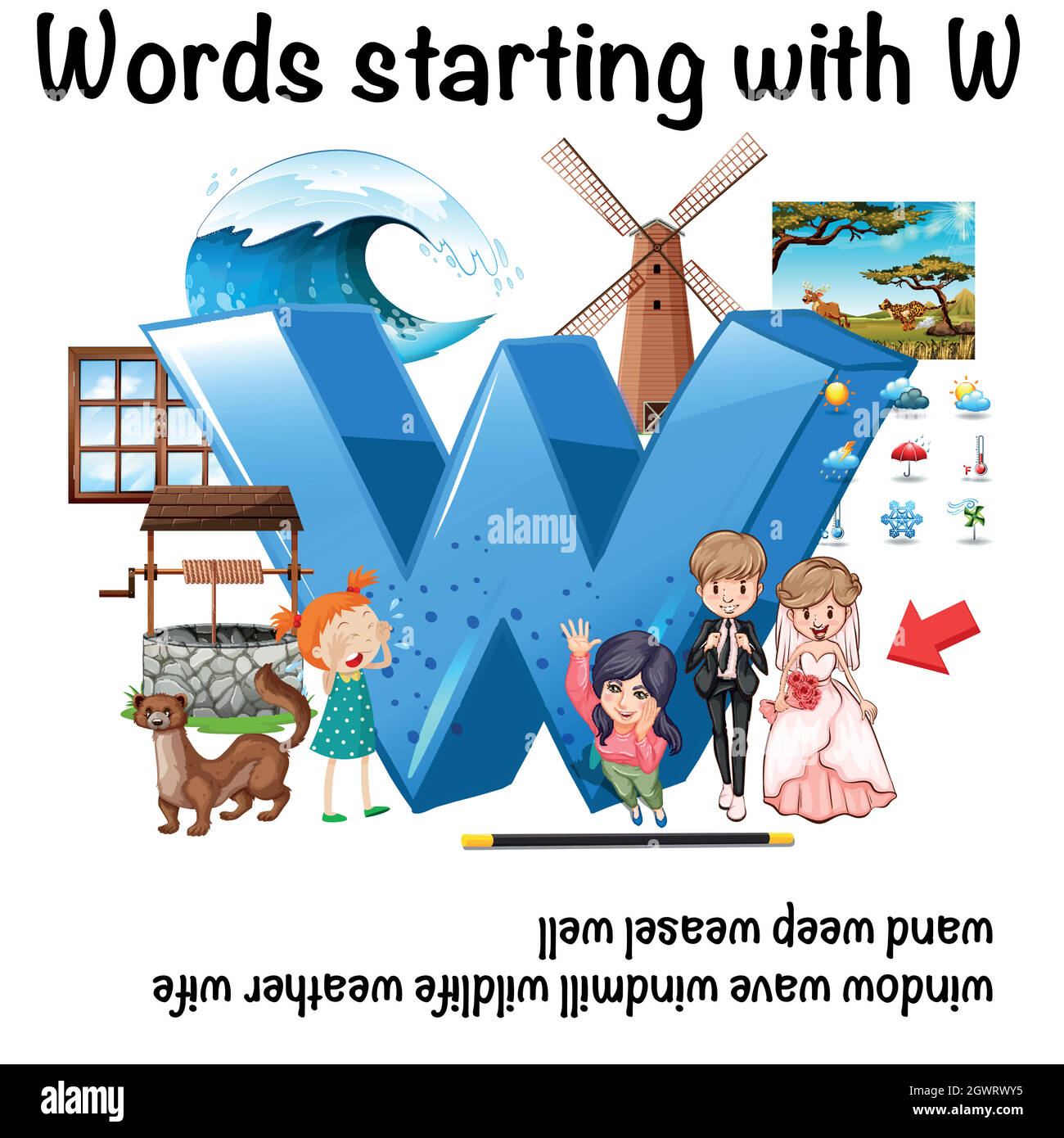 Words That Start With W For Kids