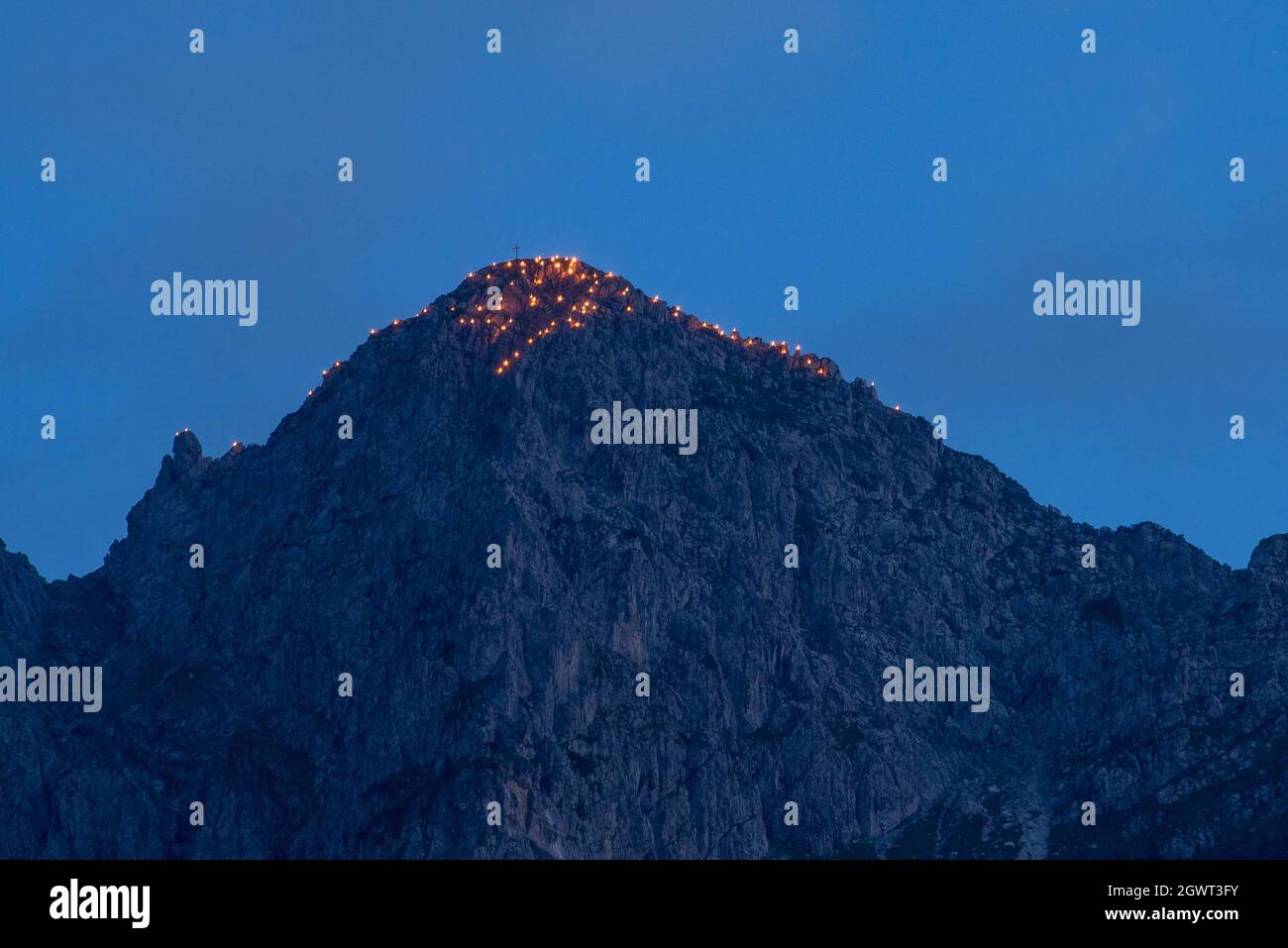 Low Angle View Of Volcanic Mountain Against Sky Stock Photo