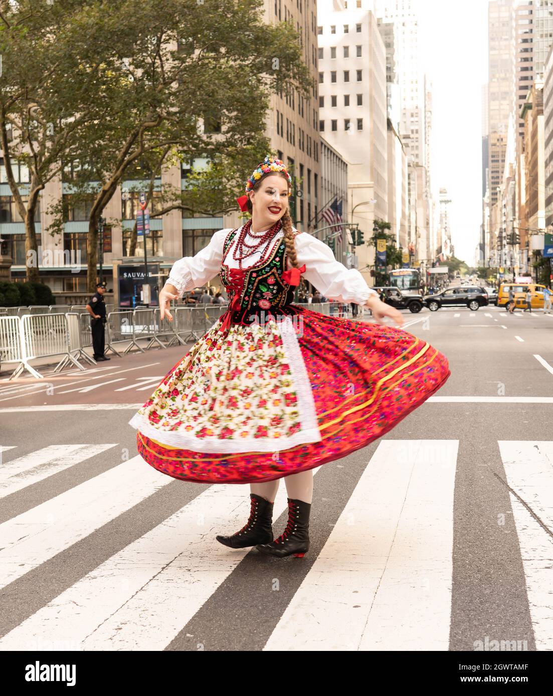 84th Annual Pulaski Day Parade in New York City October 3, 2021 Stock