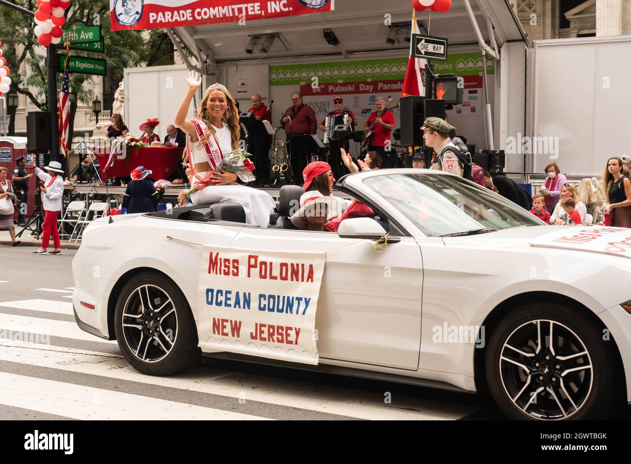 84th Annual Pulaski Day Parade in New York City - October 3, 2021 Stock Photo