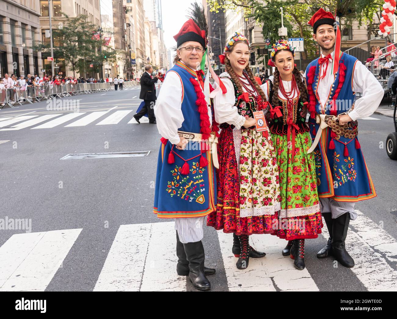 84th Annual Pulaski Day Parade in New York City - October 3, 2021 Stock Photo