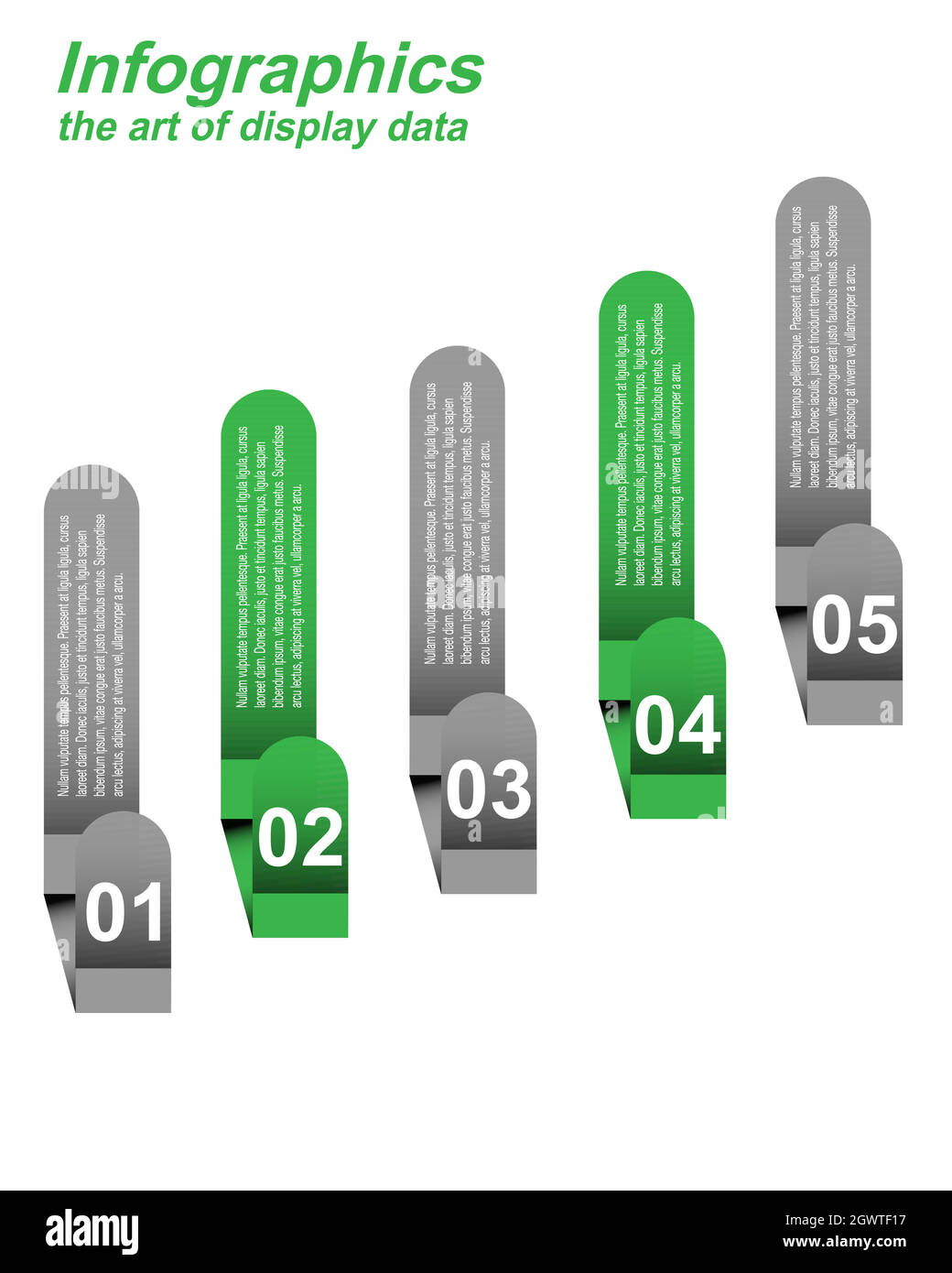 Infographic display template. Idea to display information, ranked and ...