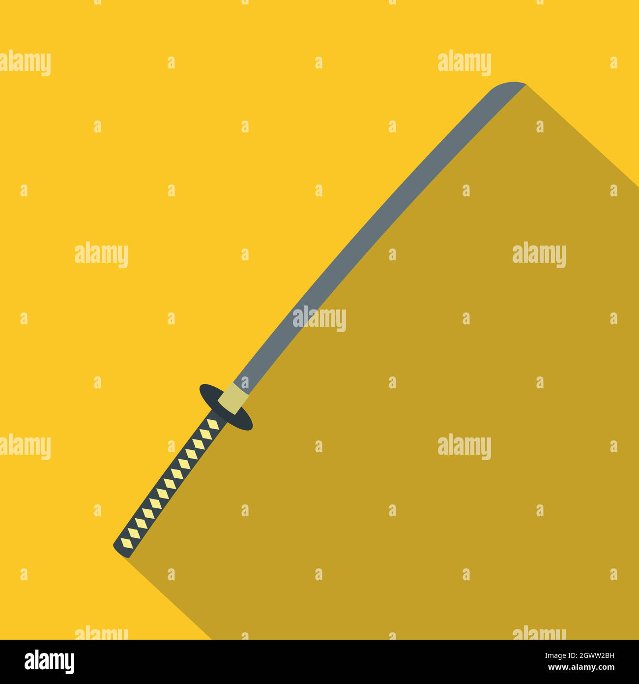 Japanese samurai katana sword Stock Vector Images Alamy