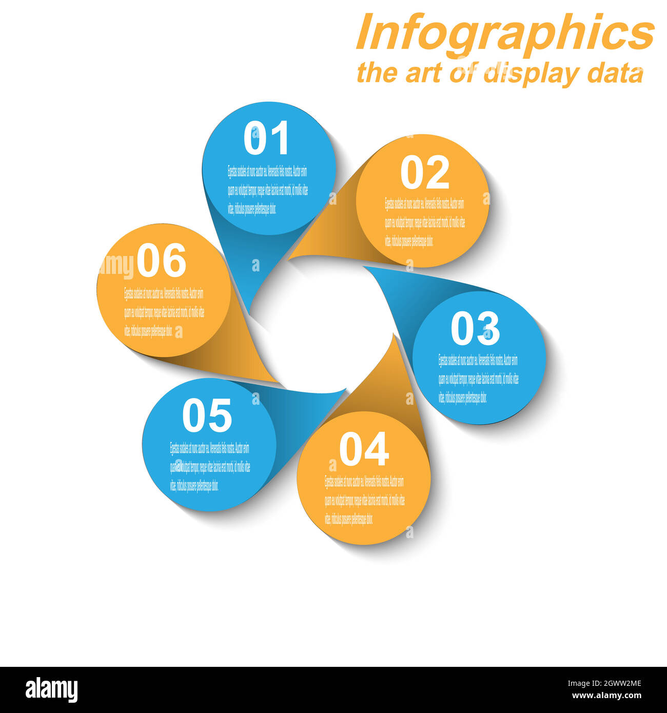 Infographic display template. Idea to display information, ranked and