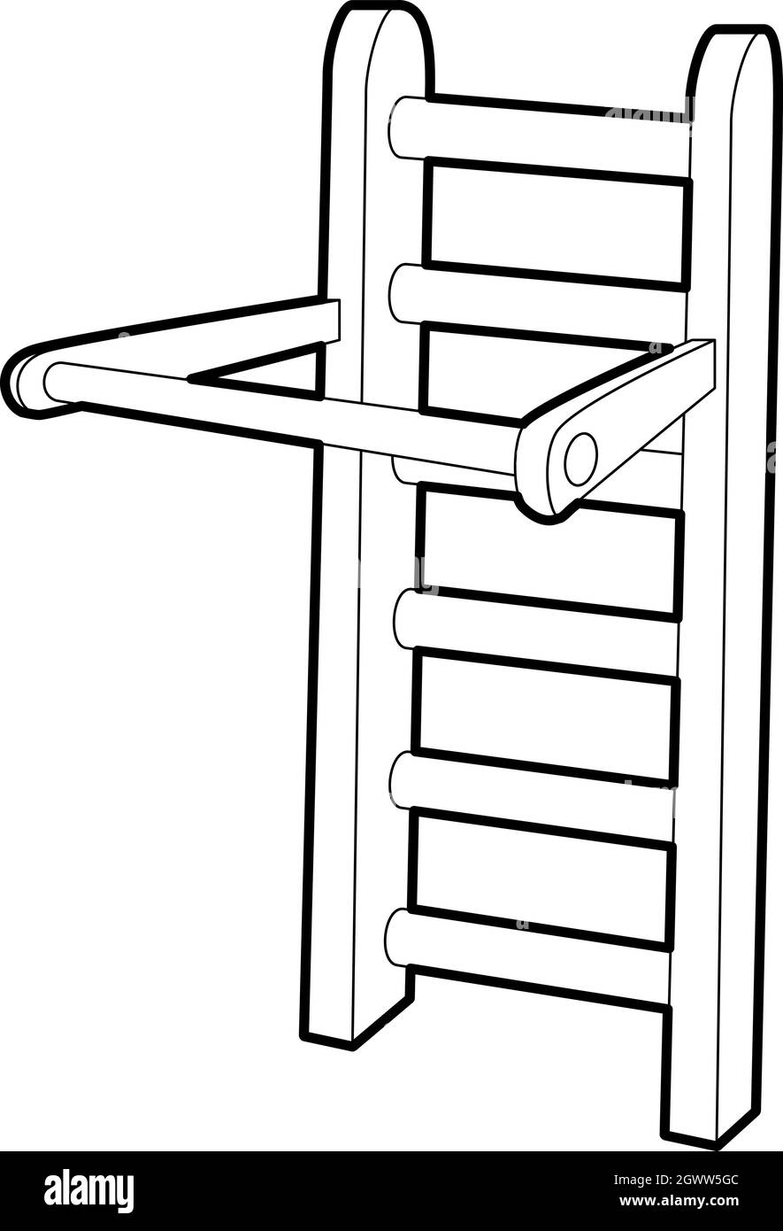 Horizontal bar icon , outline style Stock Vector Image & Art Alamy