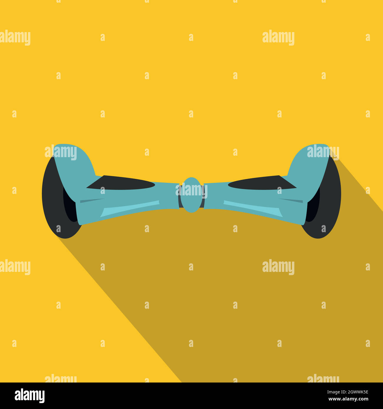 Gyroscooter icon, flat style Stock Vector