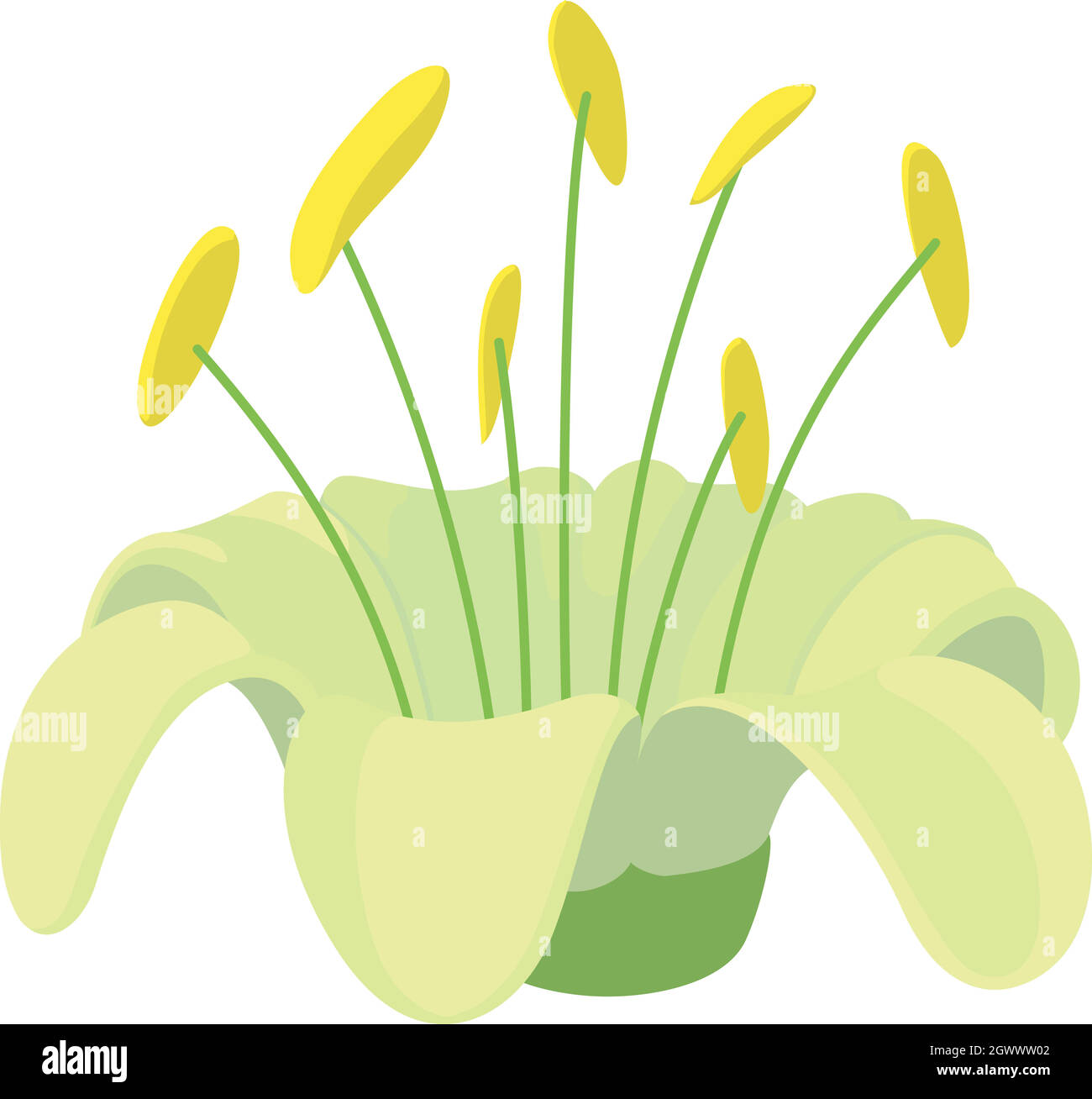 Beautiful flower icon, cartoon style Stock Vector Image & Art - Alamy