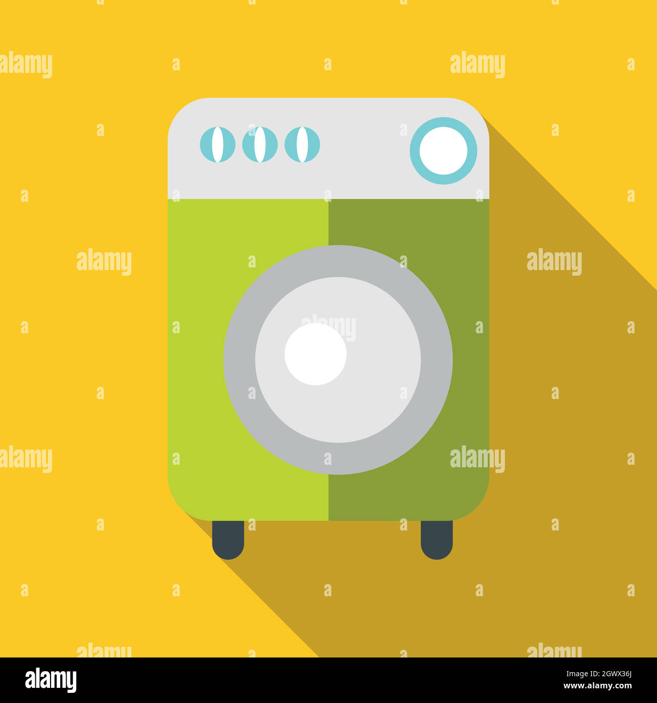 Washing machine icon , flat style Stock Vector