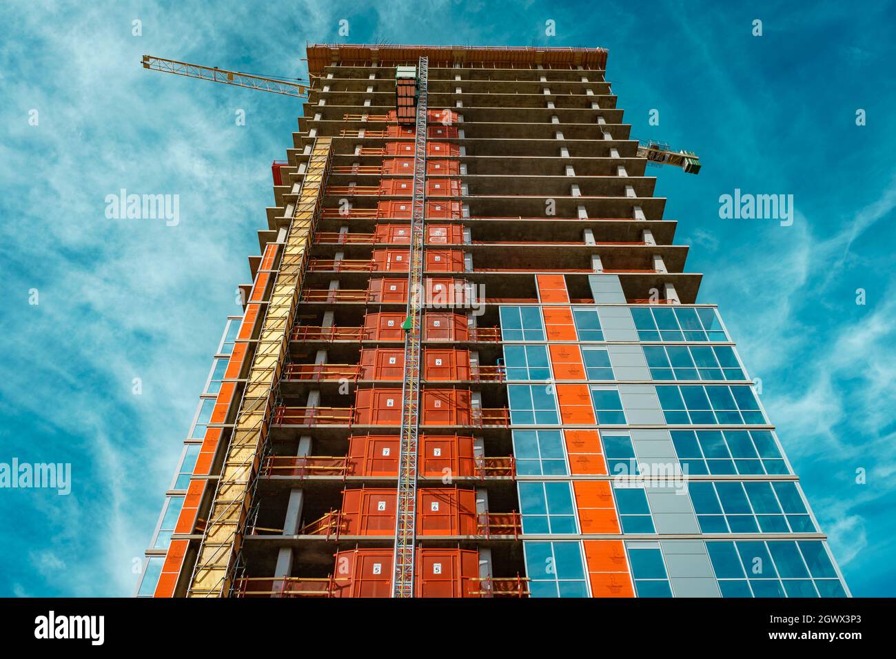 Low Angle View Of Building Against Sky Stock Photo