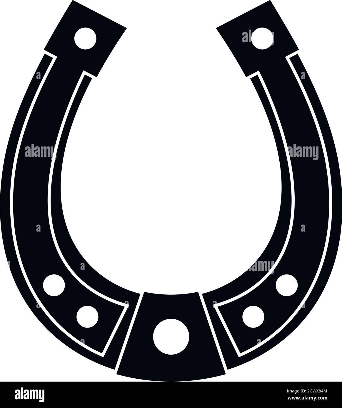Horseshoe icon, simple style Stock Vector Image & Art Alamy