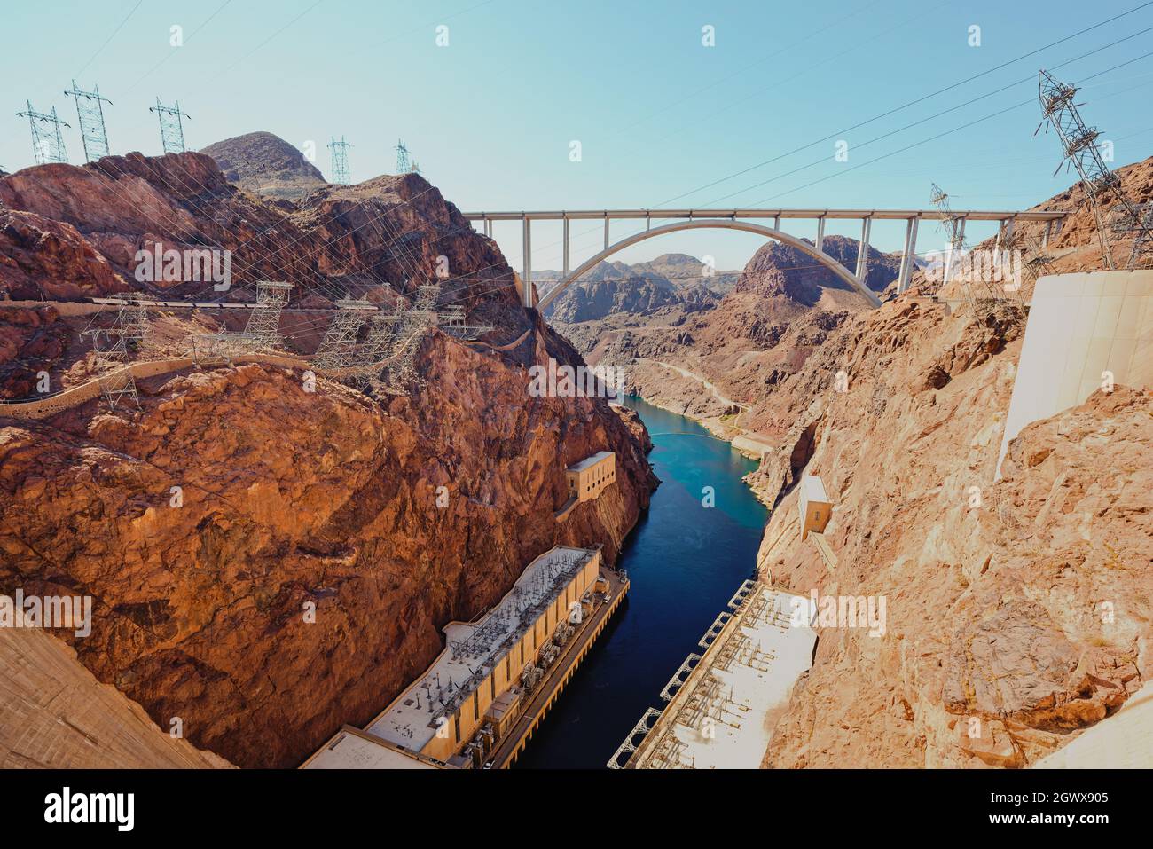 Hoover Dam, NevadaArizona, USA October 2, 2021 The word's biggest