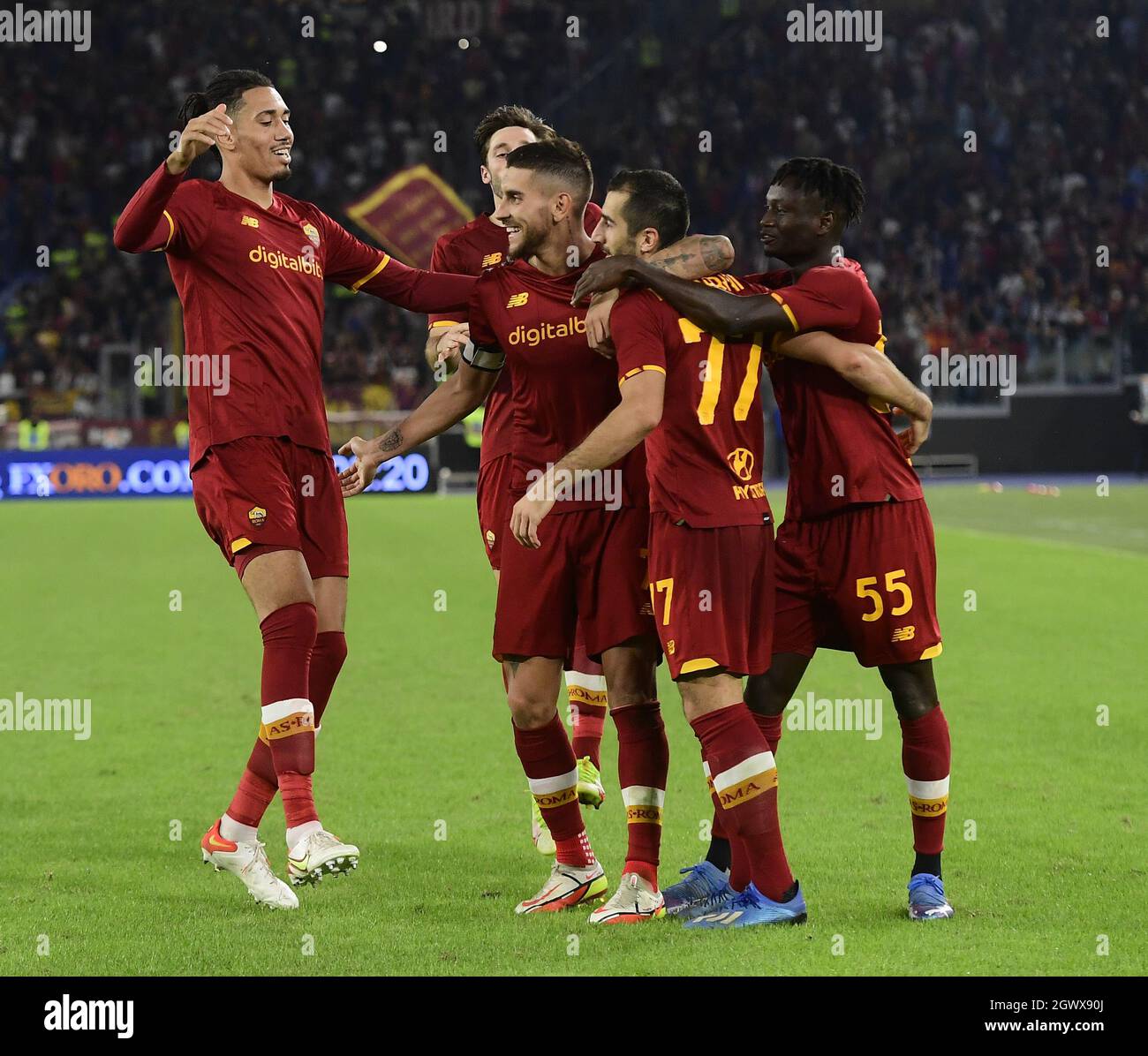 SERIE a FOOTBALL MATCH AS ROMA VS GENOA FC at OLYMPIC STADIUM in ROME on  FEBRUARY, 5TH 2022 Editorial Stock Photo - Image of score, february:  240717663