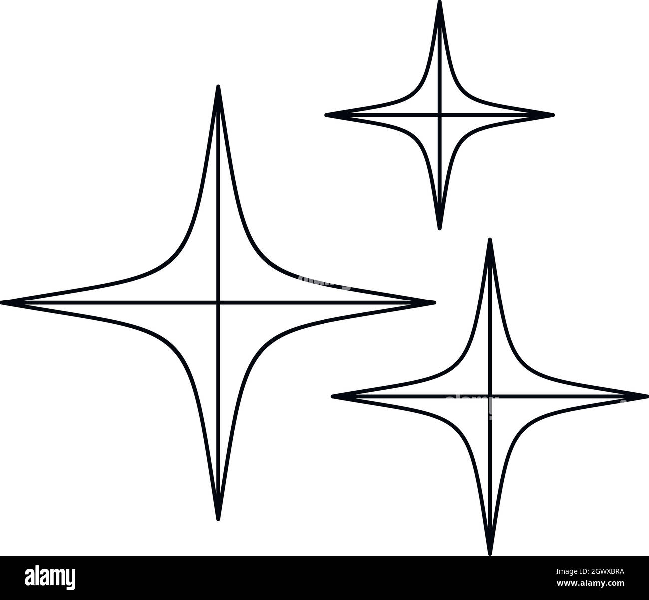 Stars outline hi-res stock photography and images - Alamy