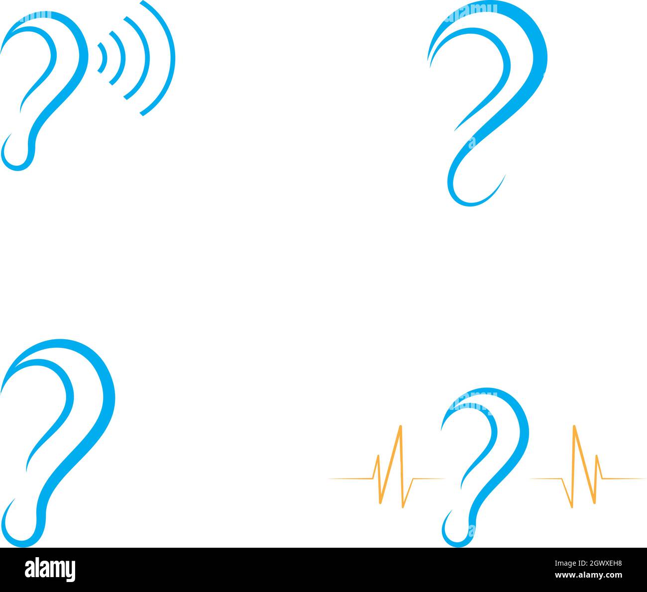 Hearing Logo Template vector icon design Stock Vector