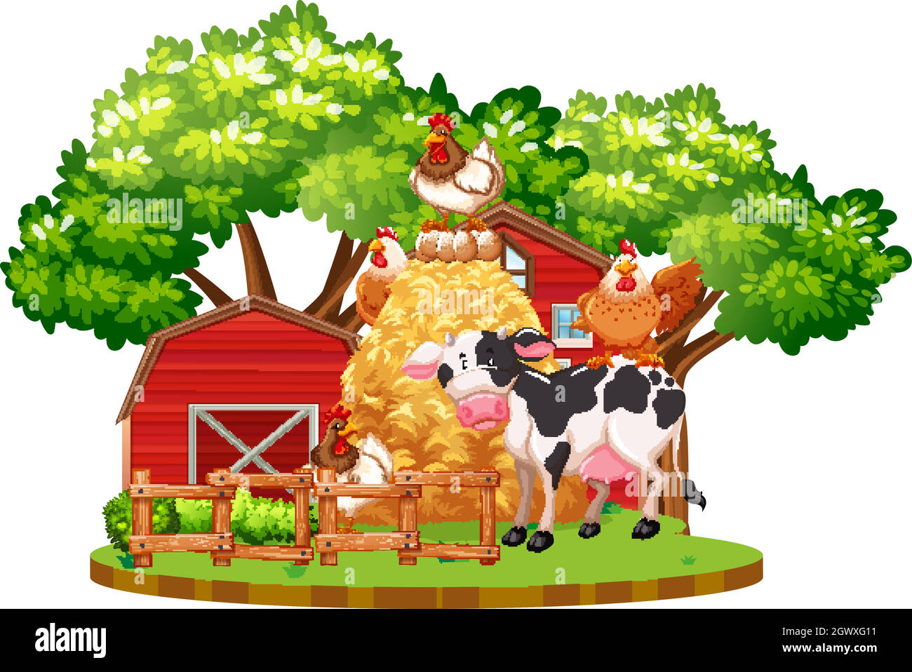 Farm animals on the farm Stock Vector Image & Art - Alamy
