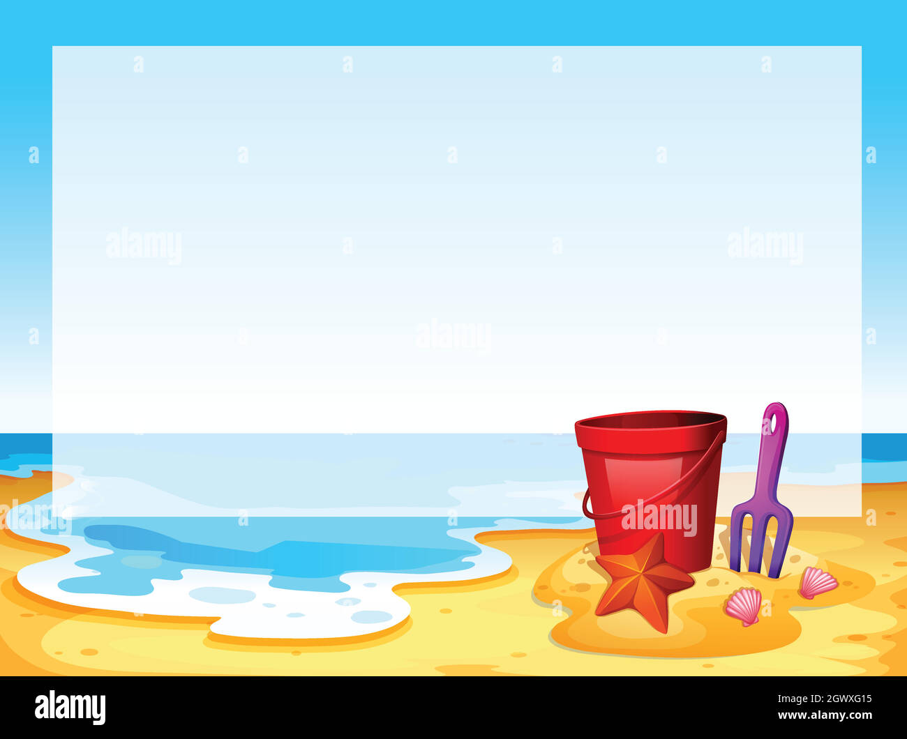 View of the beach Stock Vector Image & Art - Alamy